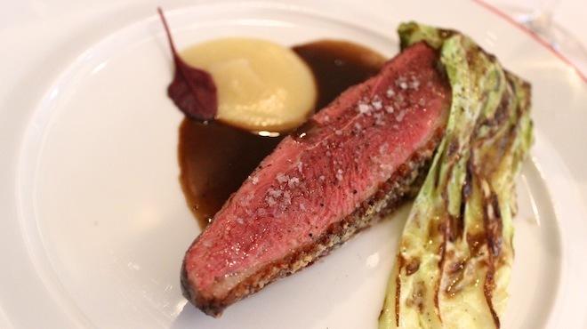 Smoked beef com foie gras