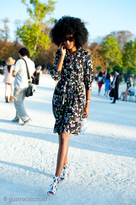 Juila Sarr-Jamois in the Tuileries