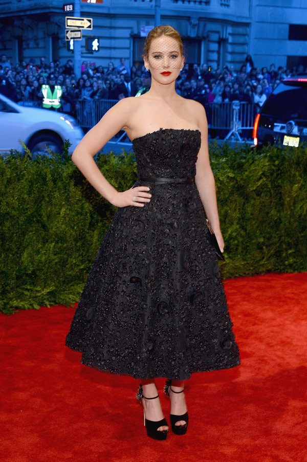 Jennifer Lawrence com vestido Dior