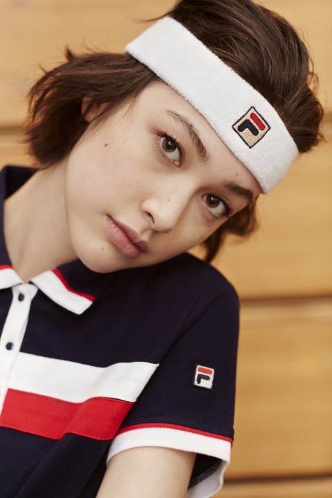A look from Fila’s exclusive women's collection for Urban Outfitters.