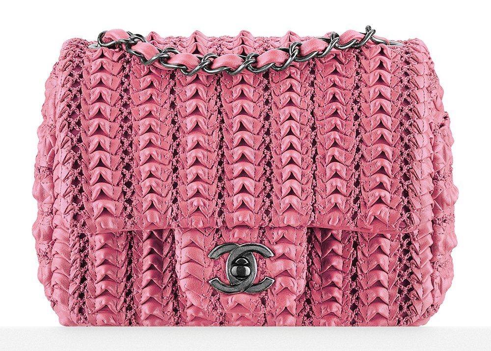 Chanel Carry Waist Chain Double Flap Quilted Diamond Shiny Small
