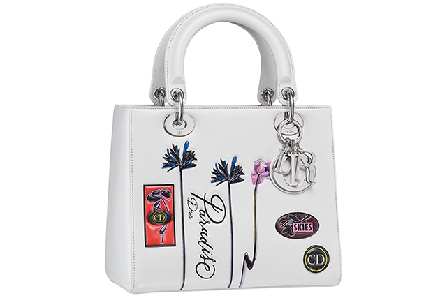 640-Lady-Dior-bag-in-white-paradise-calfskin-badges-and-flowers-in-embossed-leather-large-strap