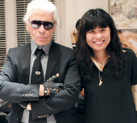Karl Lagerfeld e Kim Young-Seong
