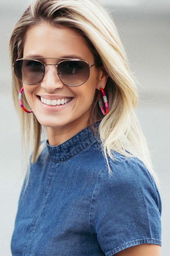 Thássia Bronze Lente Cinza Degradê